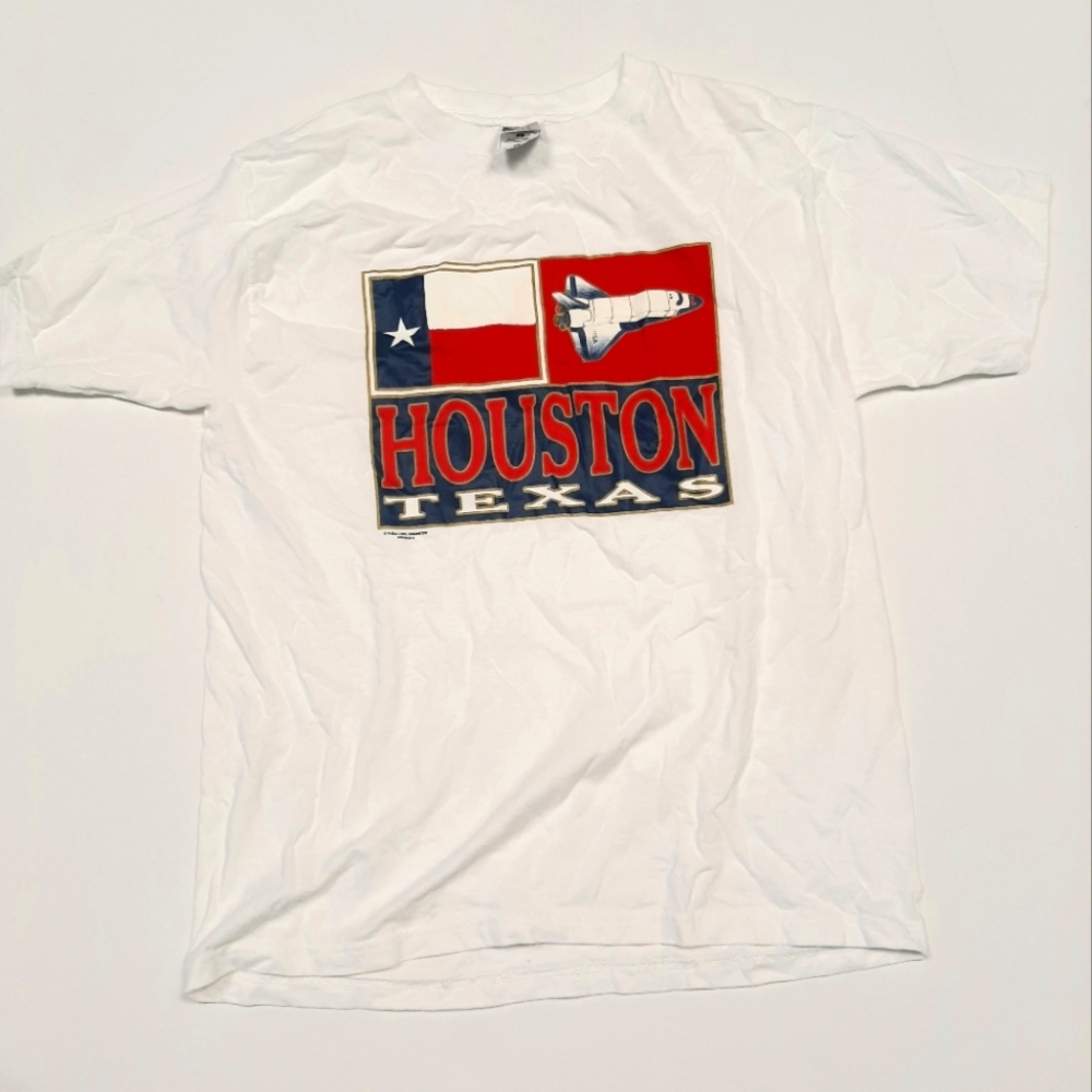 HOUSTON TEXAS SPACE ROCKET T-SHIRT - Picture 3 of 6
